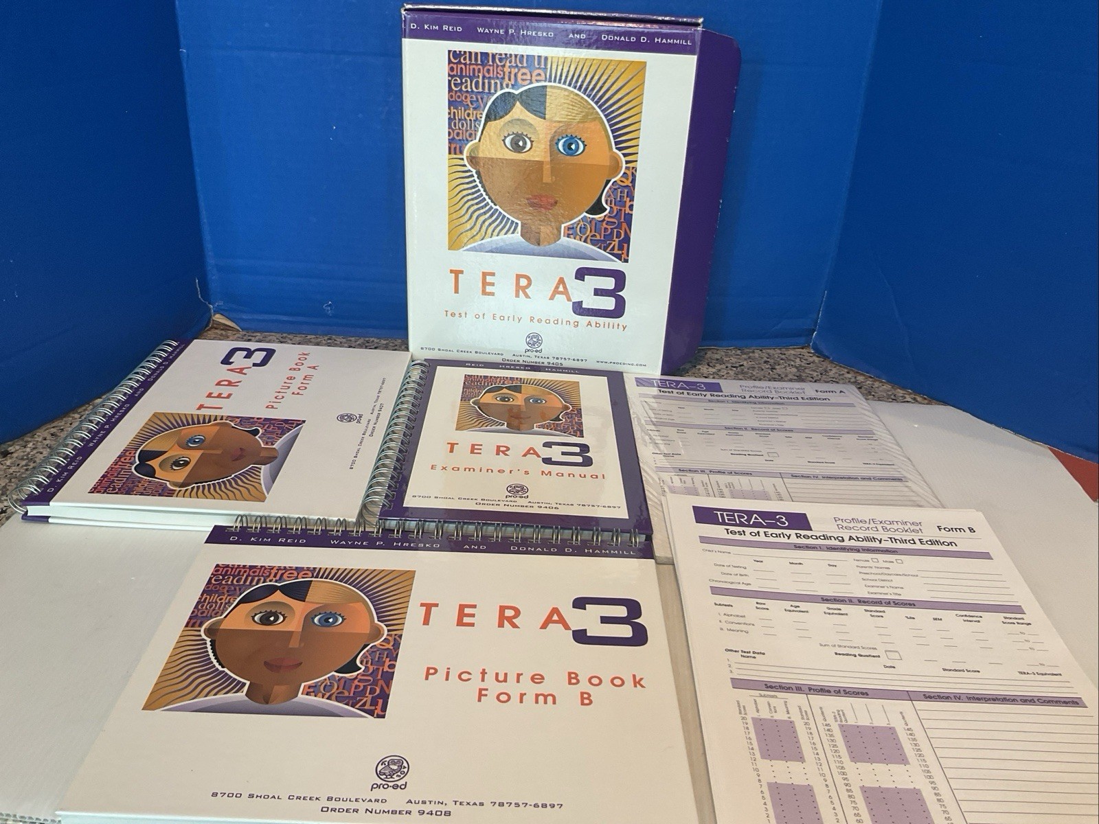 TERA3 Test of Early Reading Ability-Third Edition Bundle-Set
