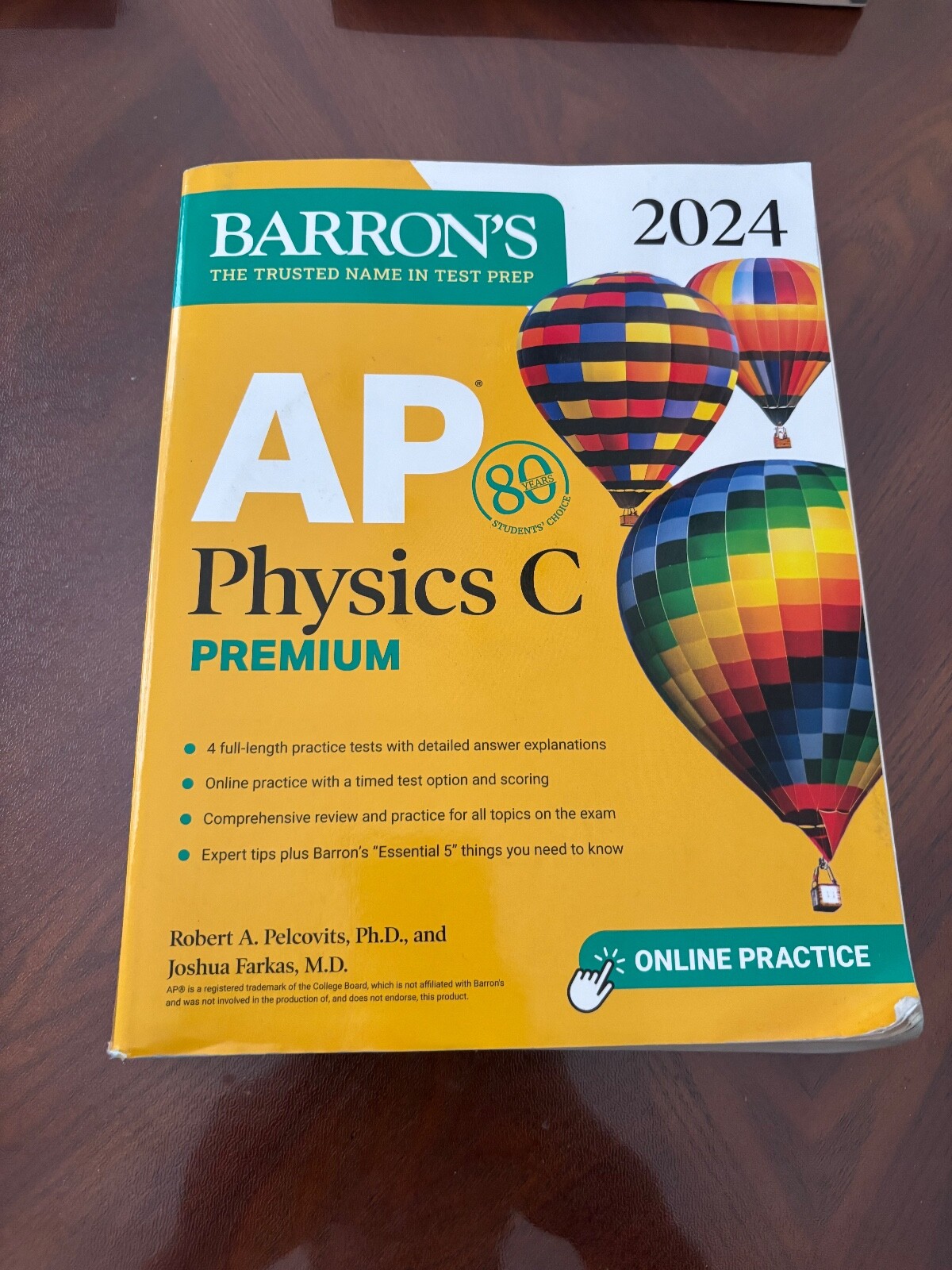 Barron’s AP Physics C Premium Prep Book, 2024, 4 Practice tests, Online tests