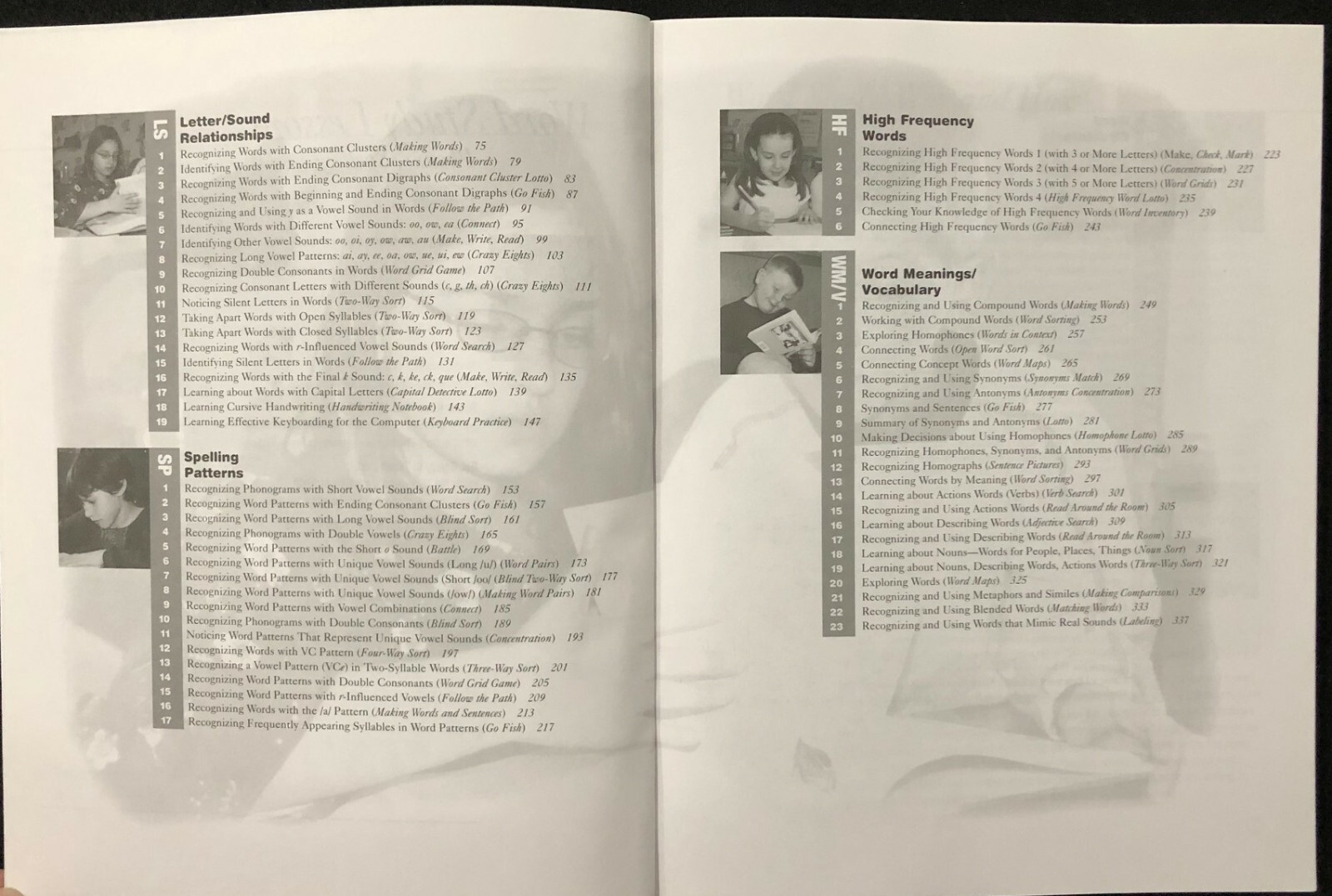 3rd – WORD STUDY LESSONS (Phonics, Spelling, & Vocab) (2004, Fountas & Pinnell)