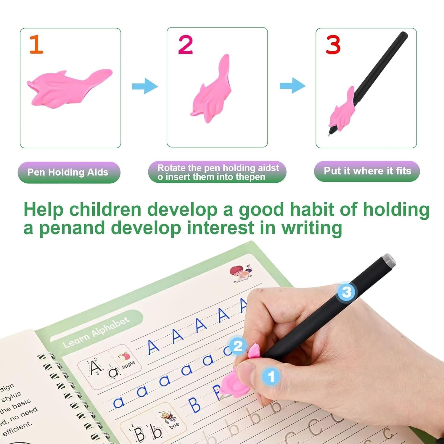 Complete Handwriting Practice Set for Kids – 4 Books, Ink Pens & Tracing Fun