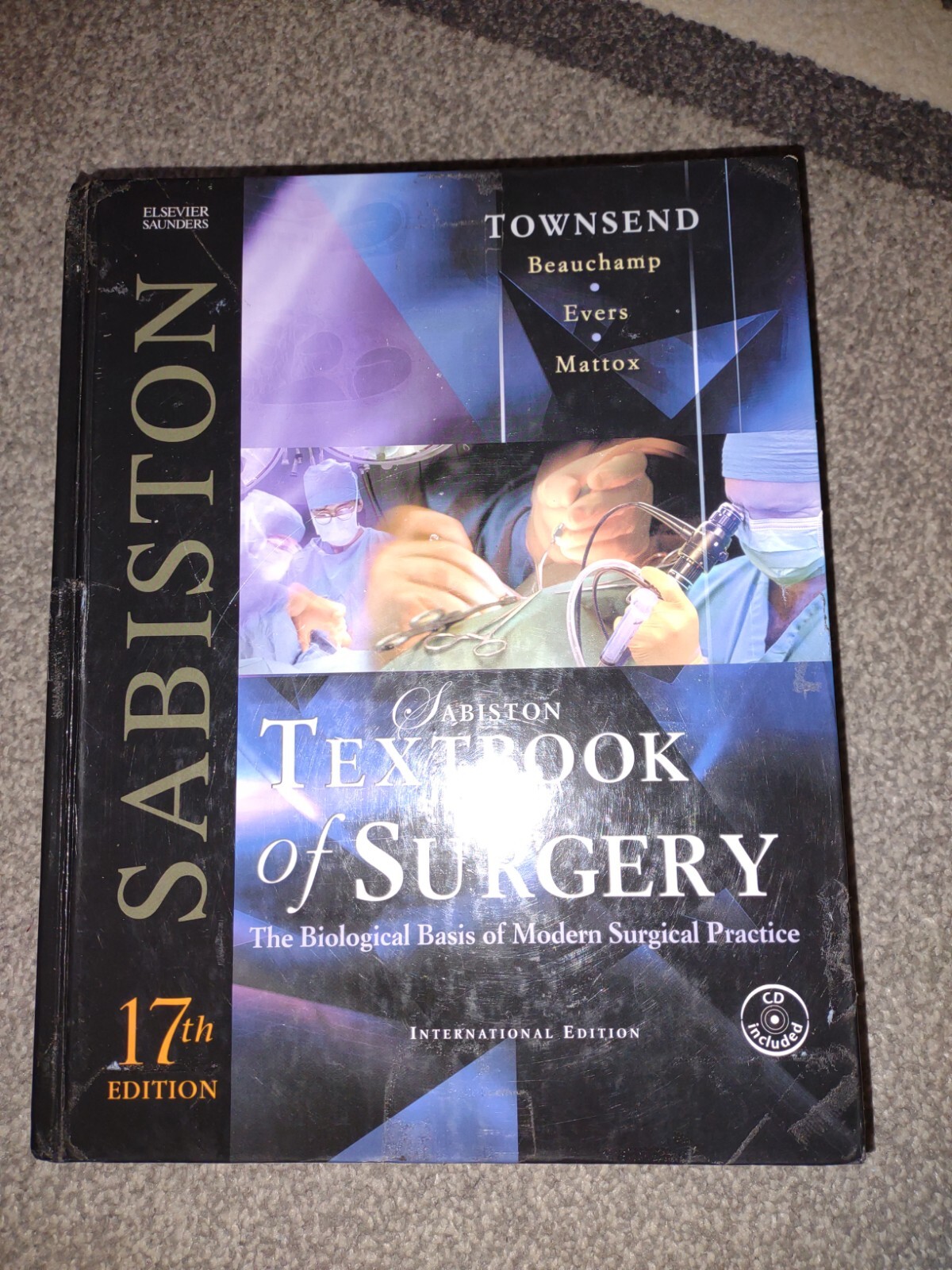 Sabiston Textbook Of Surgery 17th Edition New Sealed 0-8089-2295-5