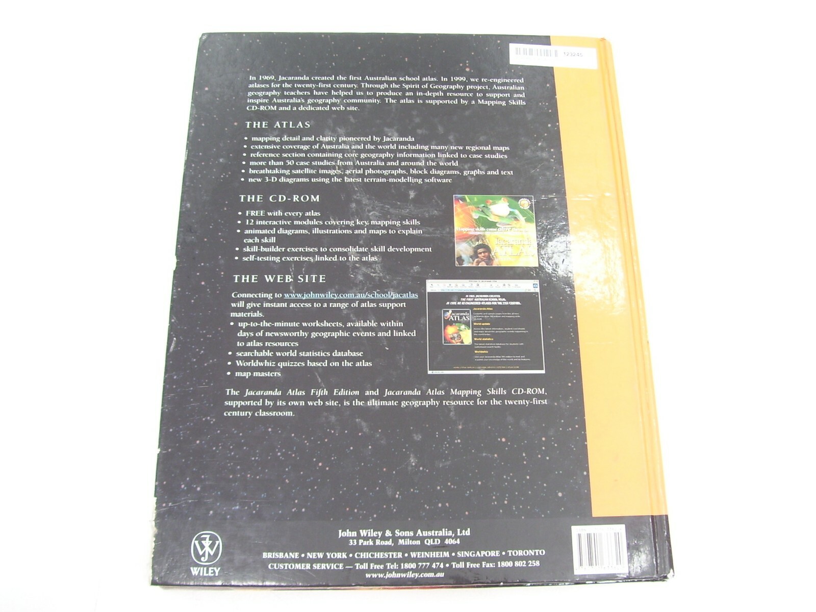 JACARANDA ATLAS 5TH EDITION 5ED SCHOOL TEXTBOOK RESOURCE JOHN WILEY & SONS