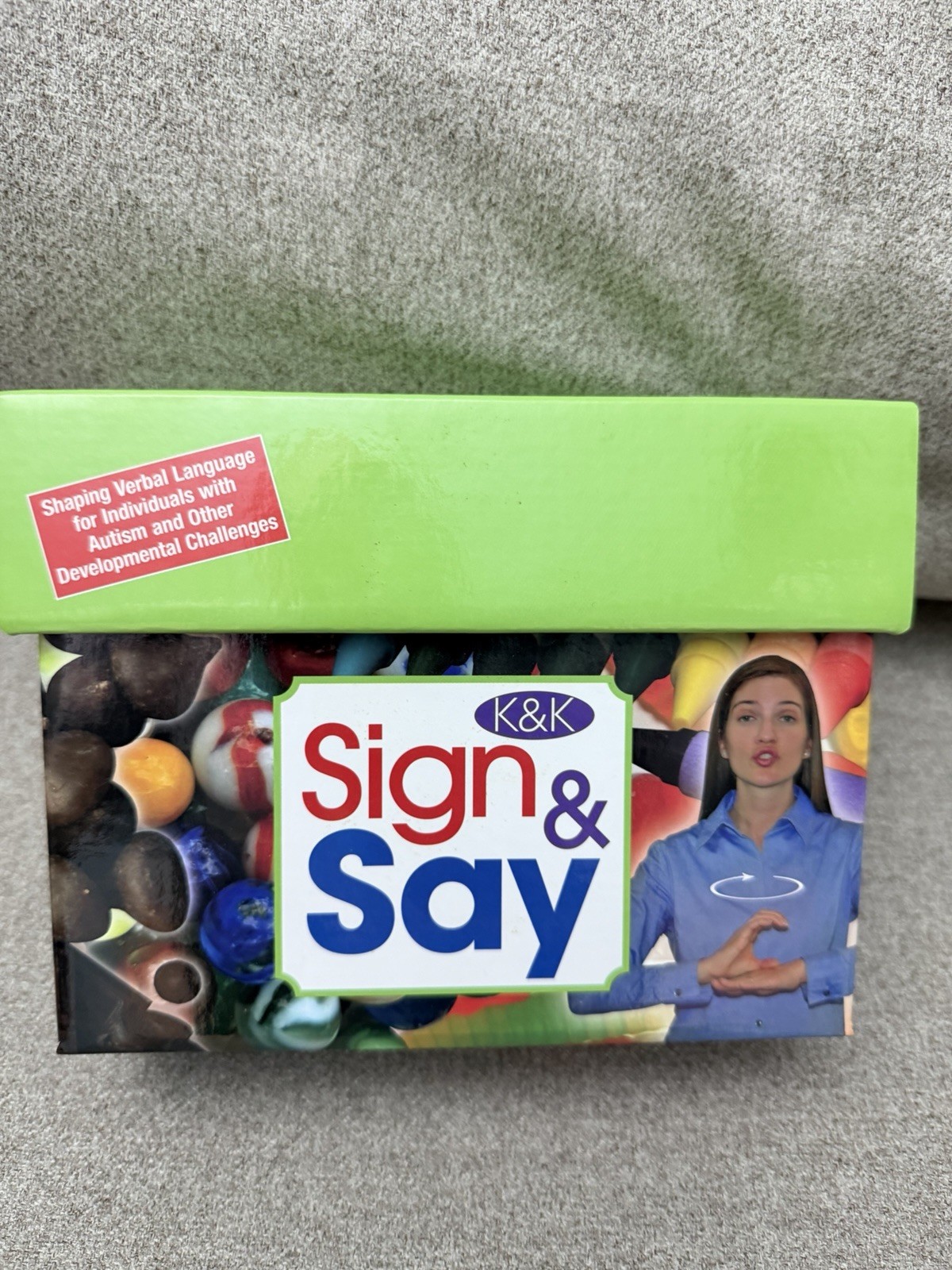 Sign & Say Flashcard Set NSS Speech Therapy Autism Verbal Language Kaufman