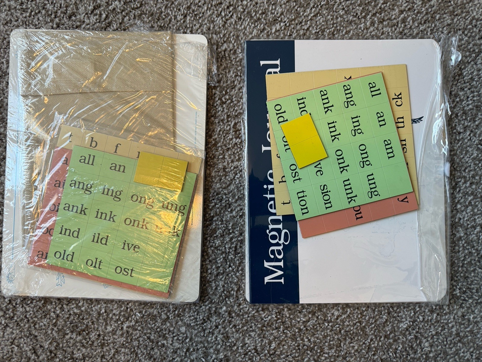 LOT OF 2 Wilson Language Just Words Student JWSDP1 Board Magnetic Tiles **READ