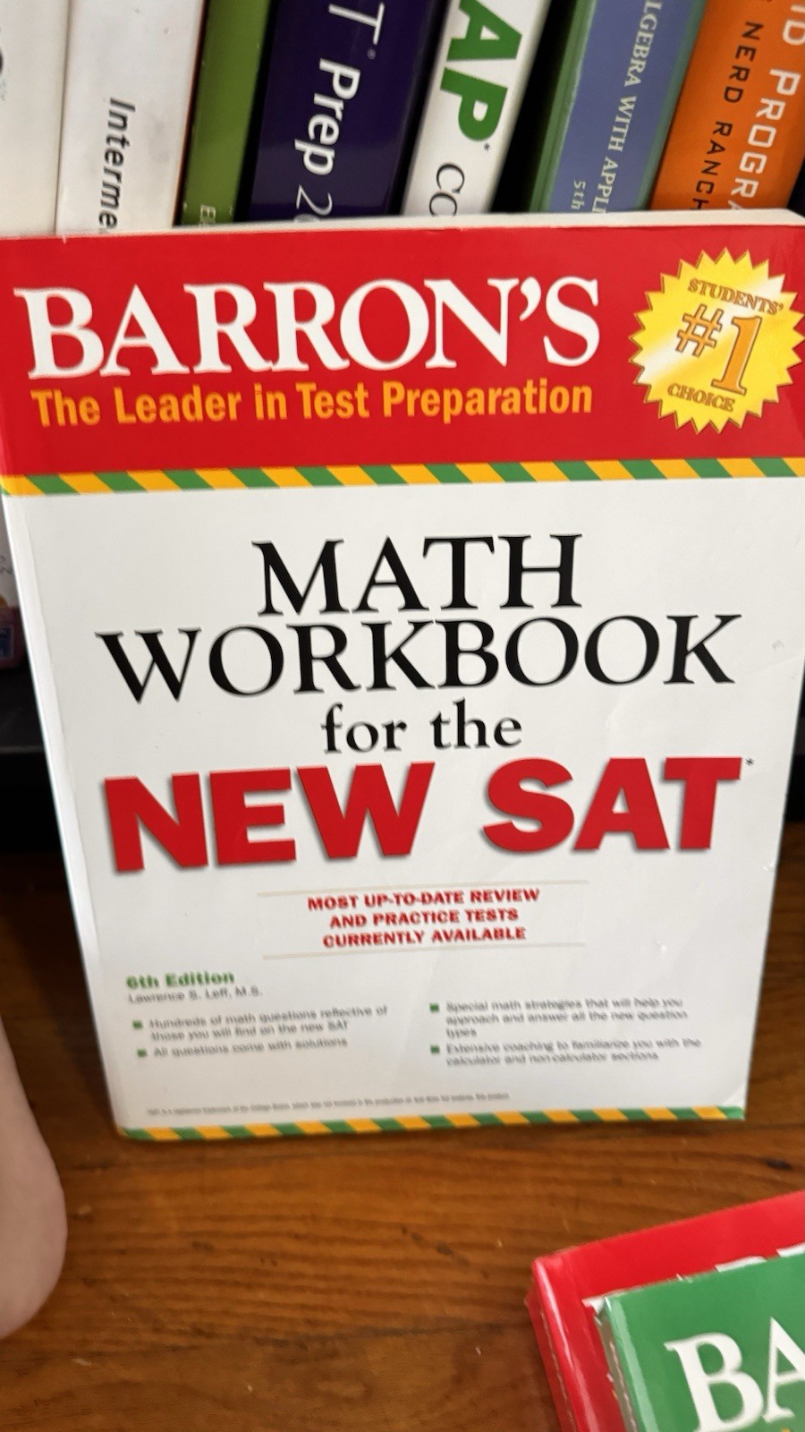 LIKE NEW Barron’s 2016, 6th Edition, Math Workbook for the New SAT