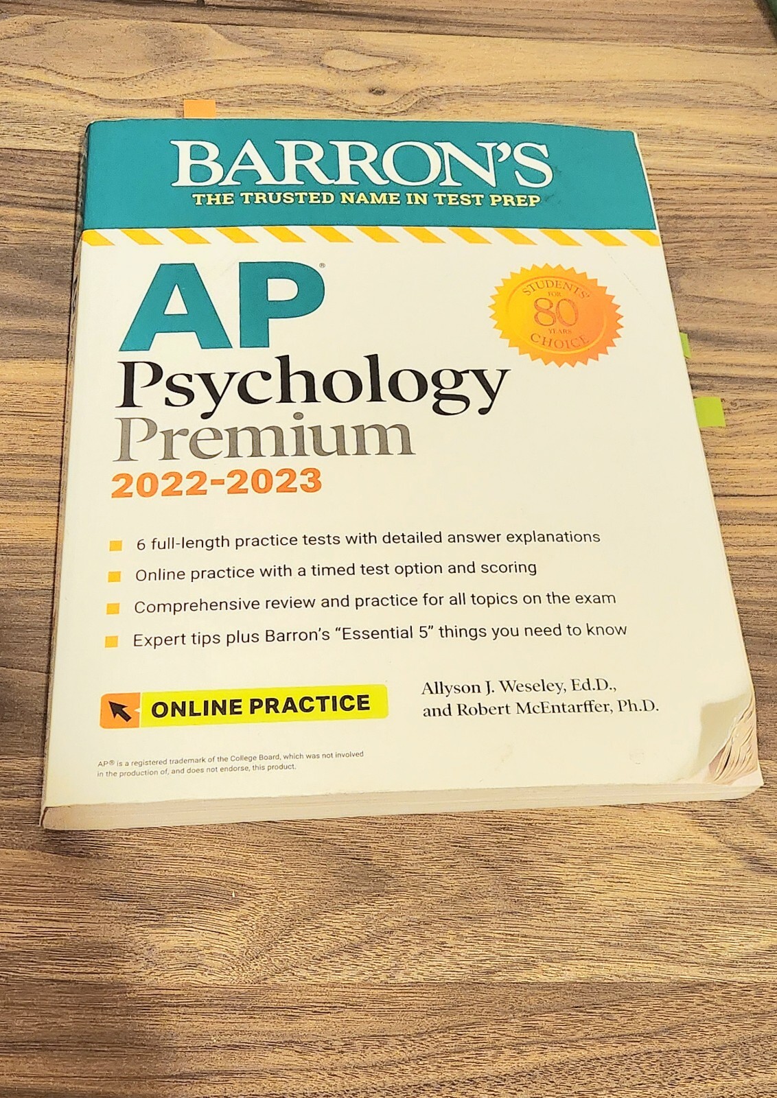 Barron’s AP Psychology: with Bonus Online Tests by Allyson Weseley