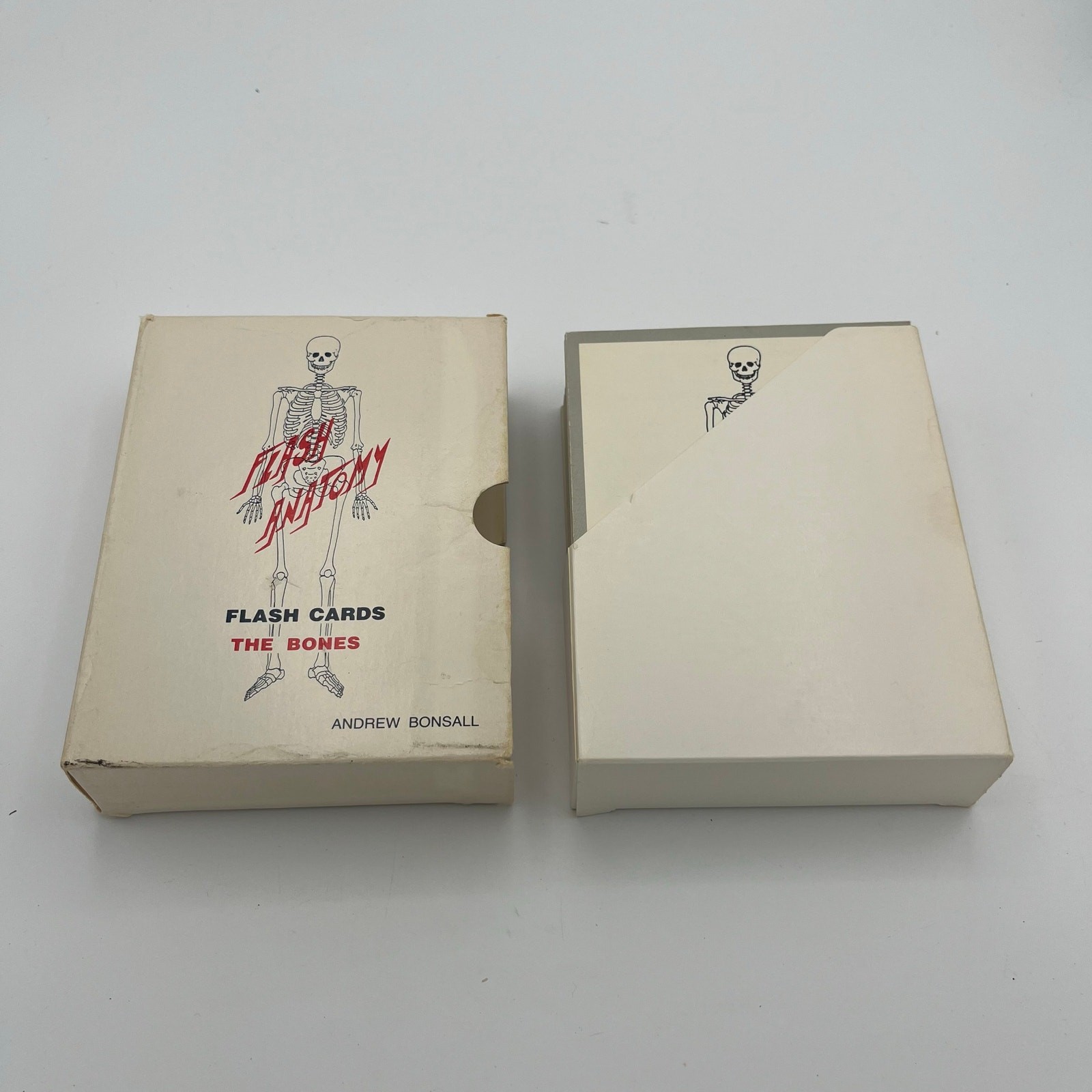 Flash Anatomy Flash Cards: The Bones By Andrew Bonsall Vintage 1989