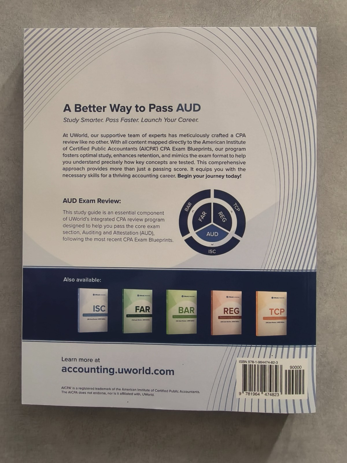 Uworld 2026 CPA review textbook AUD
