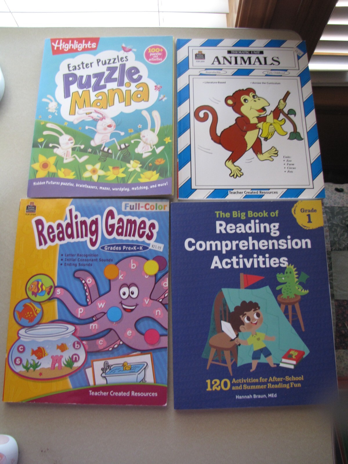 4-Homeschool Books Pre-K to 1st Grade workbook, New!