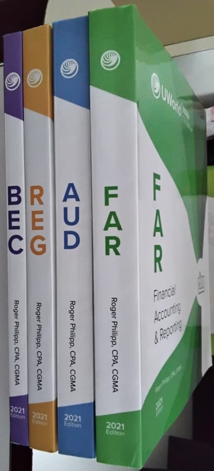 Uworld Roger CPA Review 2021 editon book set
