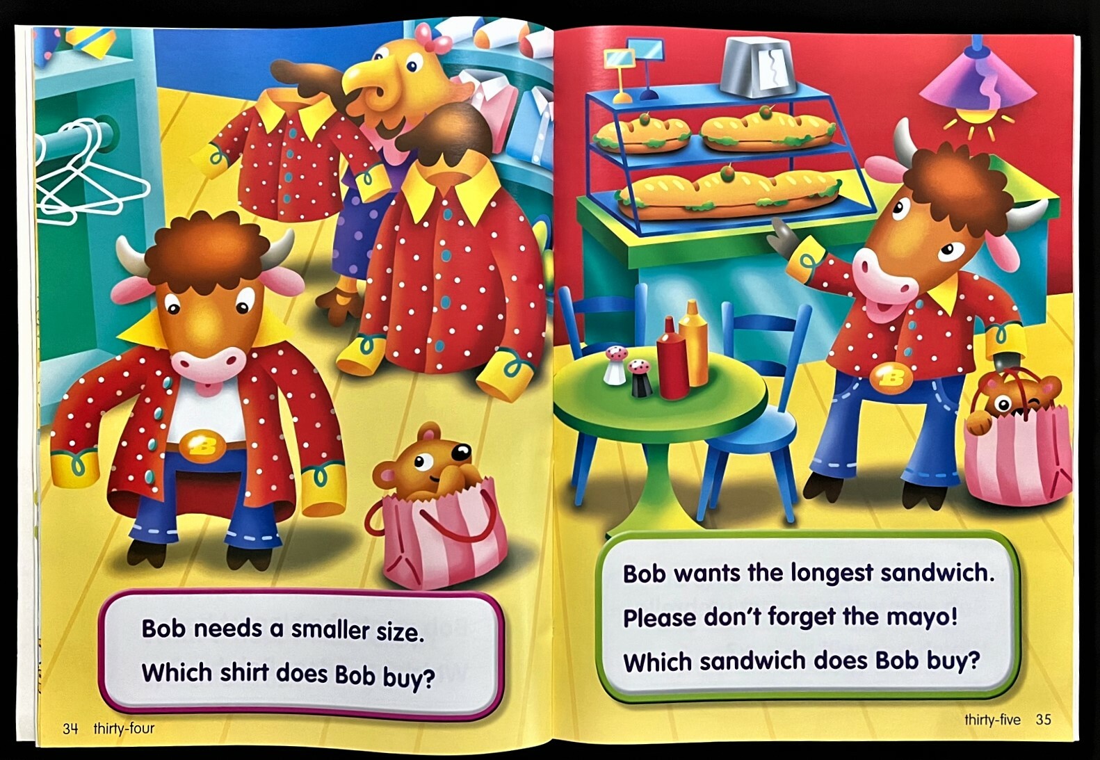 Kindergarten – LARGE enVision Math INTERATIVE MATH STORIES Book (2009, Pearson)