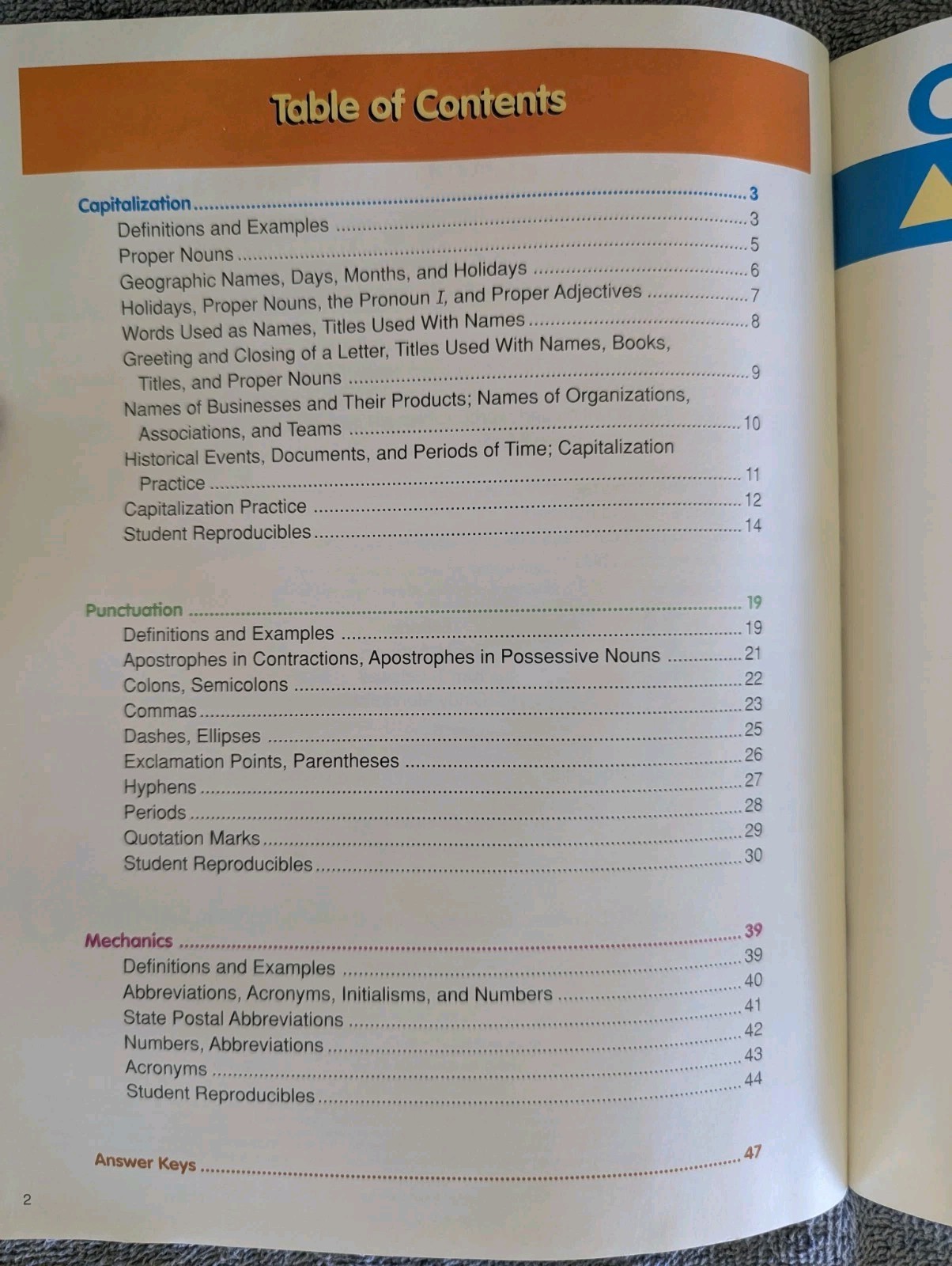 The Mailbox Capitalization & Punctuation Workbook Gr 4-6 TEC2313