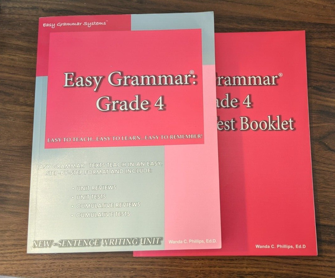 Easy Grammar 4; Teacher Edition/Textbook and Student Test Booklet
