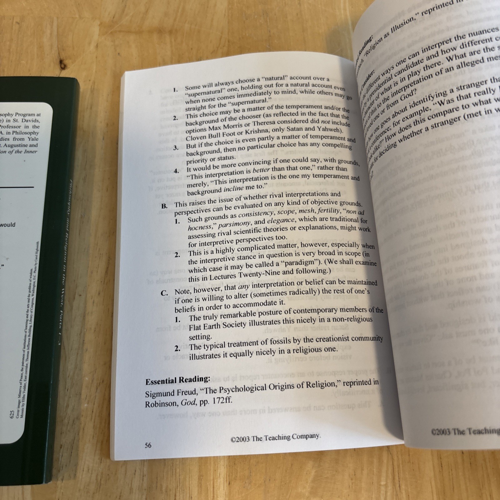 Teaching Co 24 Great Courses TRANSCRIPTS Only: Huge Book Lot Religion Behavior +