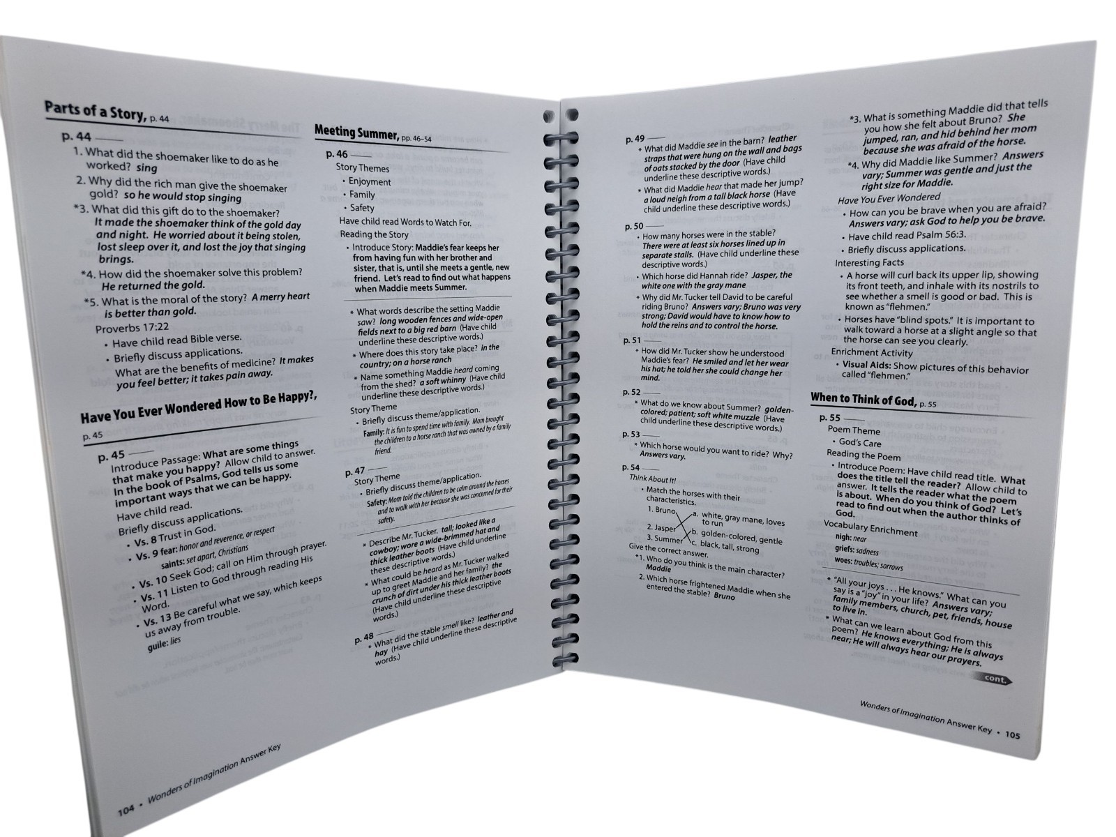 Abeka Reading 2 Answer Key Spiral Bound Teachers Editin Homeschool Curriculum