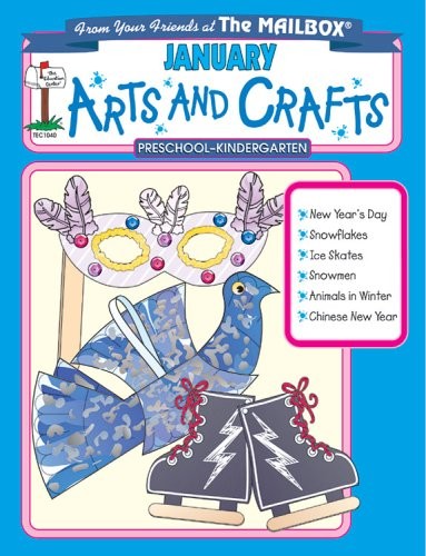 JANUARY MONTHLY ARTS & CRAFTS By The Mailbox Books Staff *Excellent Condition*