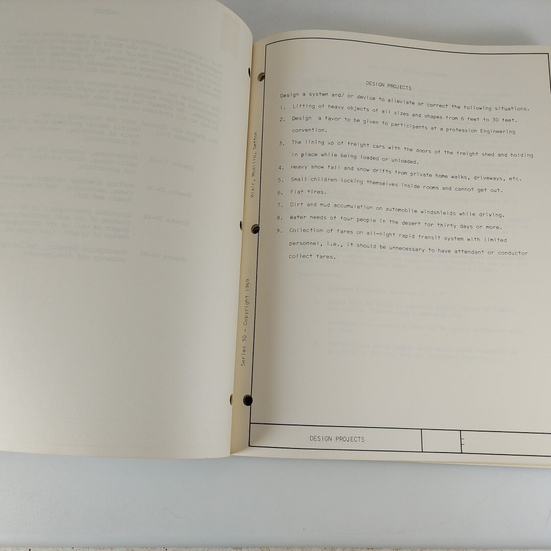 Problems in Engineering Graphics And Design Series 30 Blair, Mosillo, Setton PB