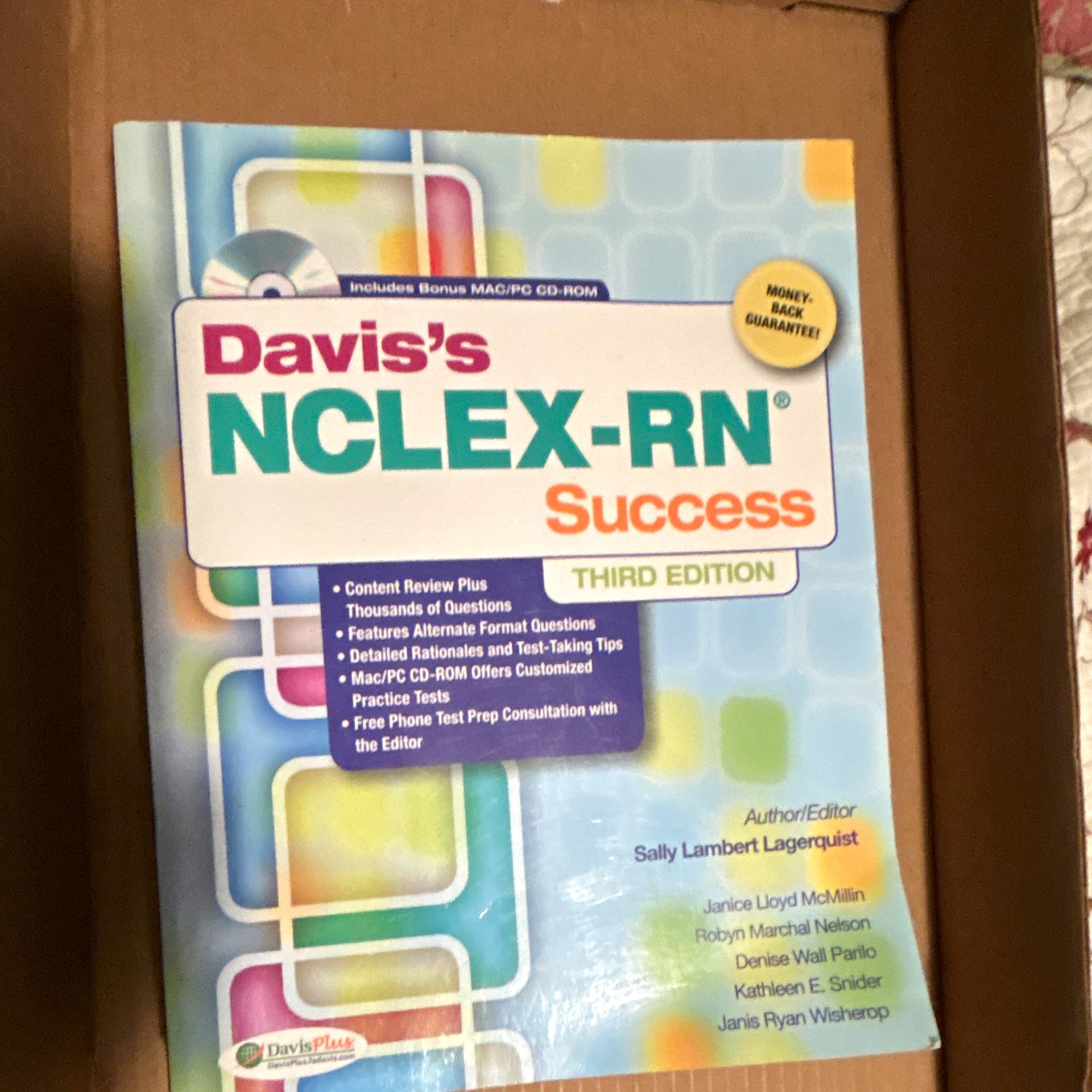 Davis’s NCLEX-RN Success 3rd Edition Study Guide Book w/ CD-ROM Nursing