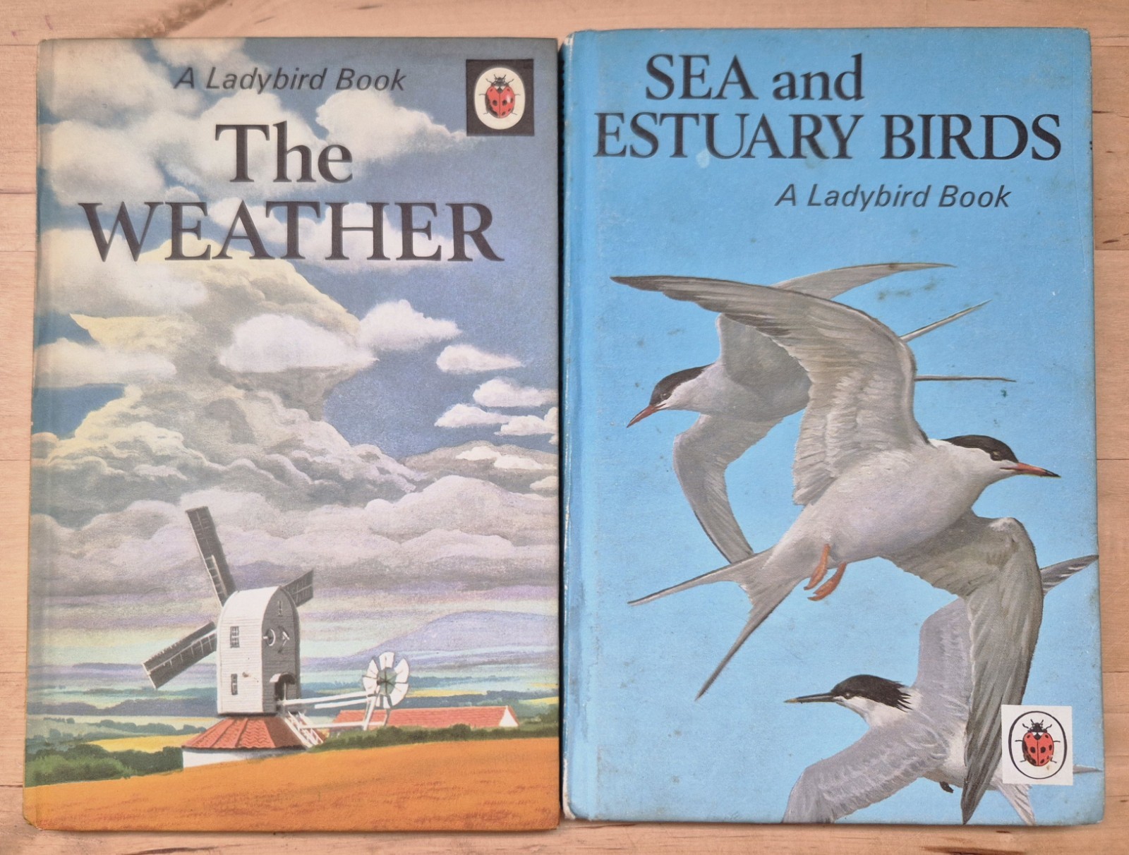 2x Ladybird Natural History Series 536 Sea and Estuary Birds/ The Weather 1970