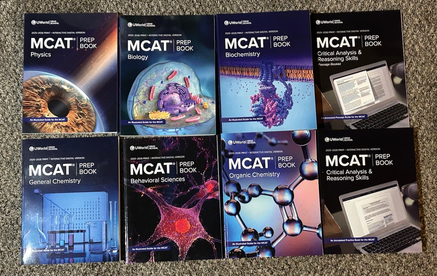 UWorld MCAT COMPLETE SET 2025-2026 VERY GOOD