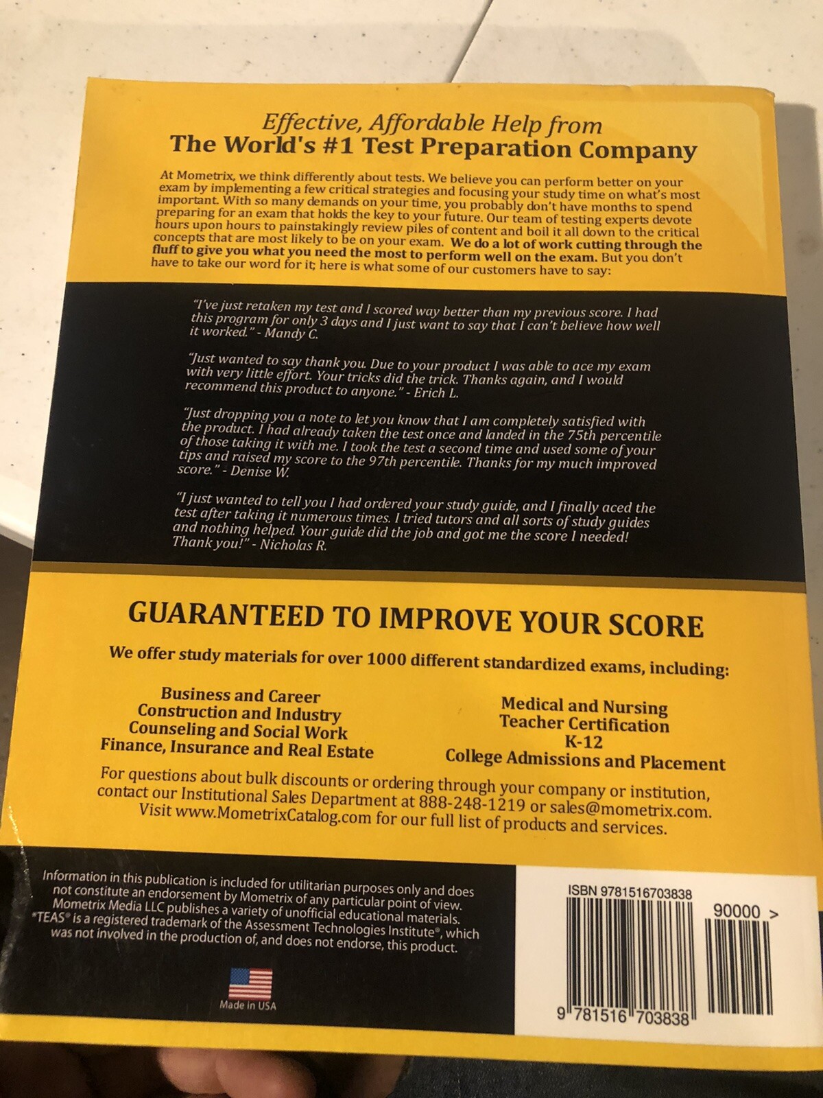 ATI Teas 6 Secrets Study Guide & Practice Tests