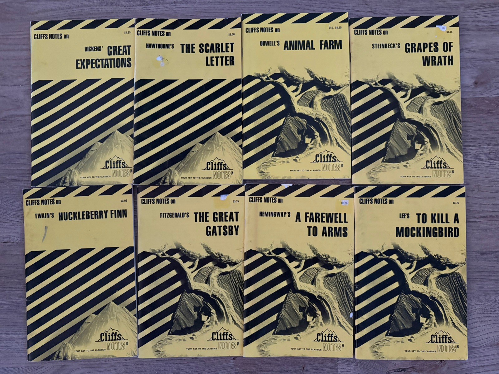 Lot of 8 Cliffs Notes – Summaries of The Classics See Description And Pictures.