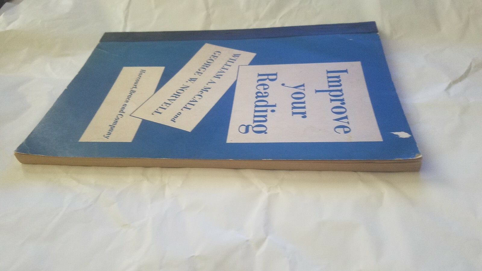 Improve Your Reading. William A. McCall, George W. Norvell (Paperback, 1942)