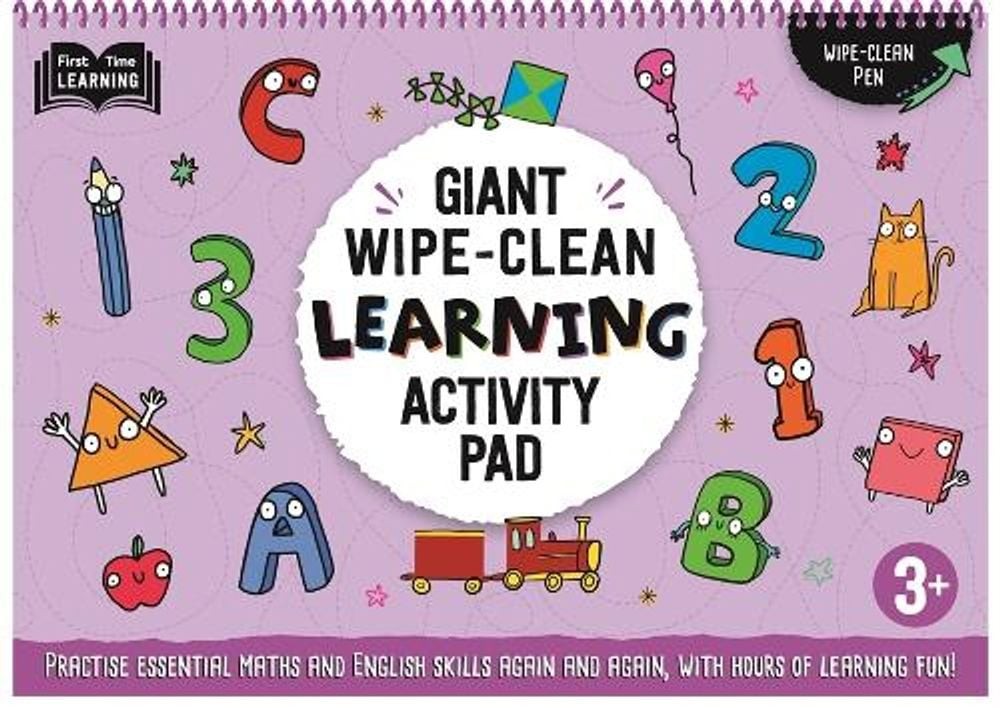3+ Giant Wipe-Clean Learning Activity Pad by Autumn Publishing Paperback Book