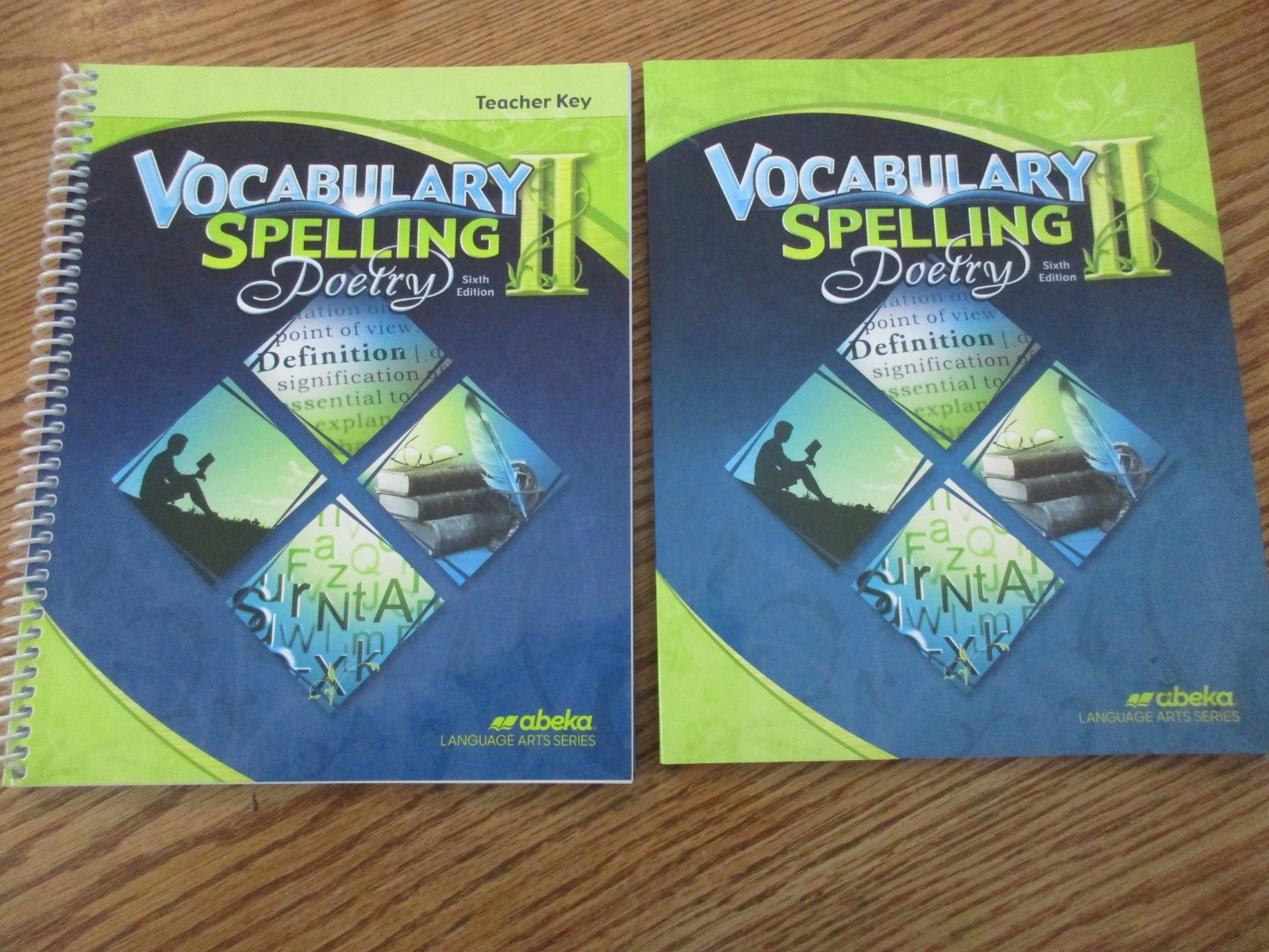 ABeka Vocabulary Spelling Poetry II (6th ed) set (student/teacher key/test key)
