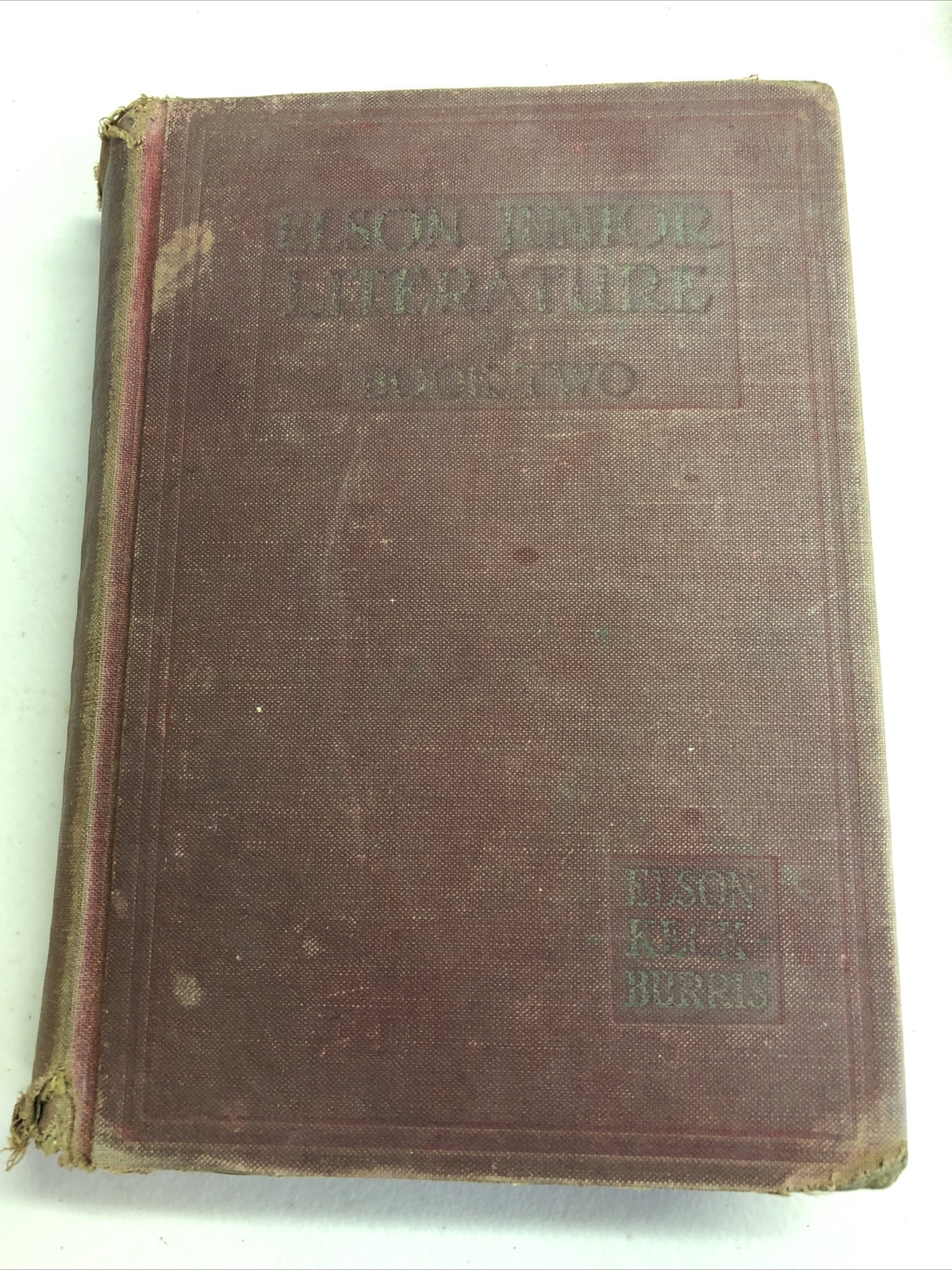 JUNIOR SCHOOL LITERATURE Book Two By Elson & Keck 1932 Scott Foresman Hard Cover