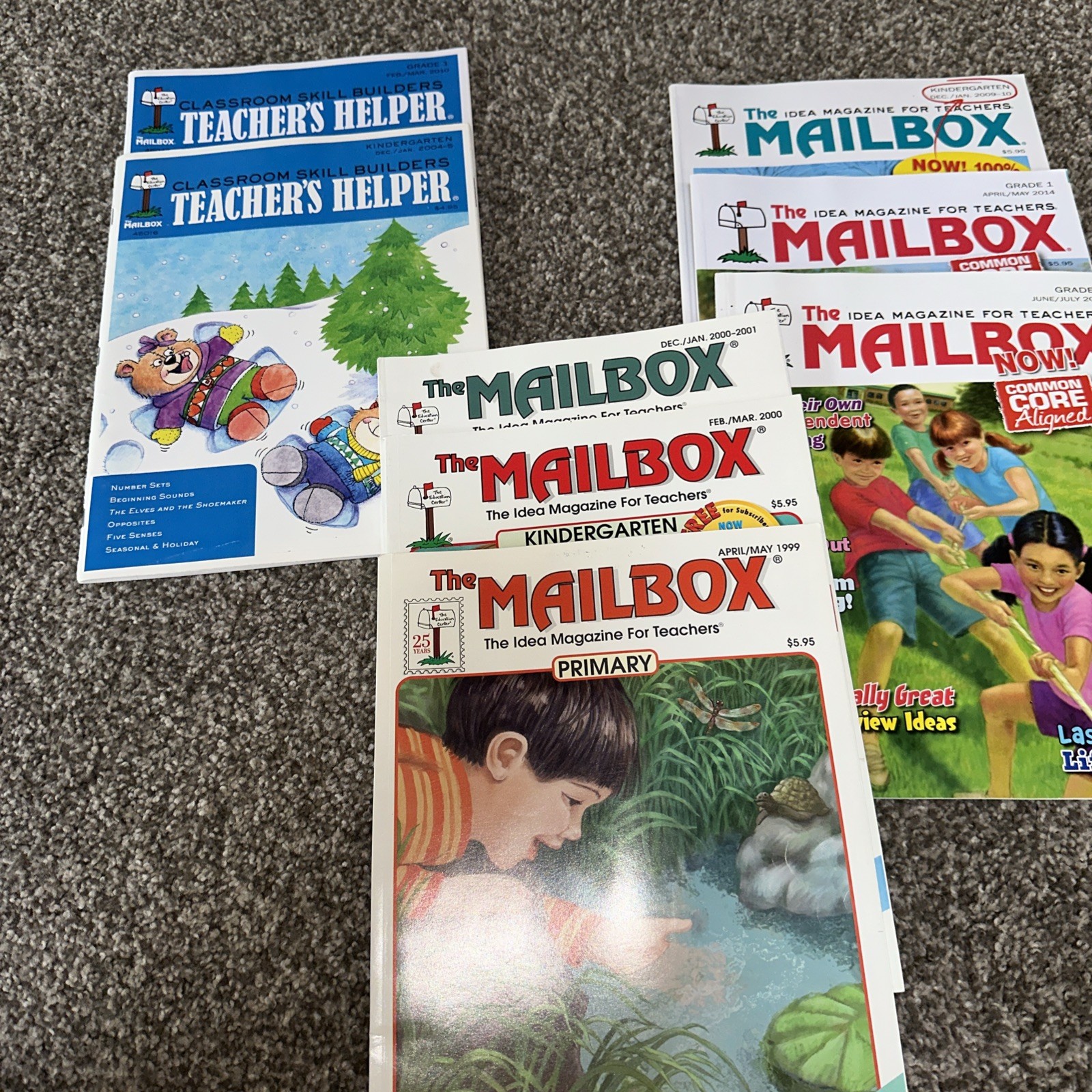 Lot Of 8-THE MAILBOX MAGAZINE Teacher’s Helper ~Kindergarten, Grade 1, Primary