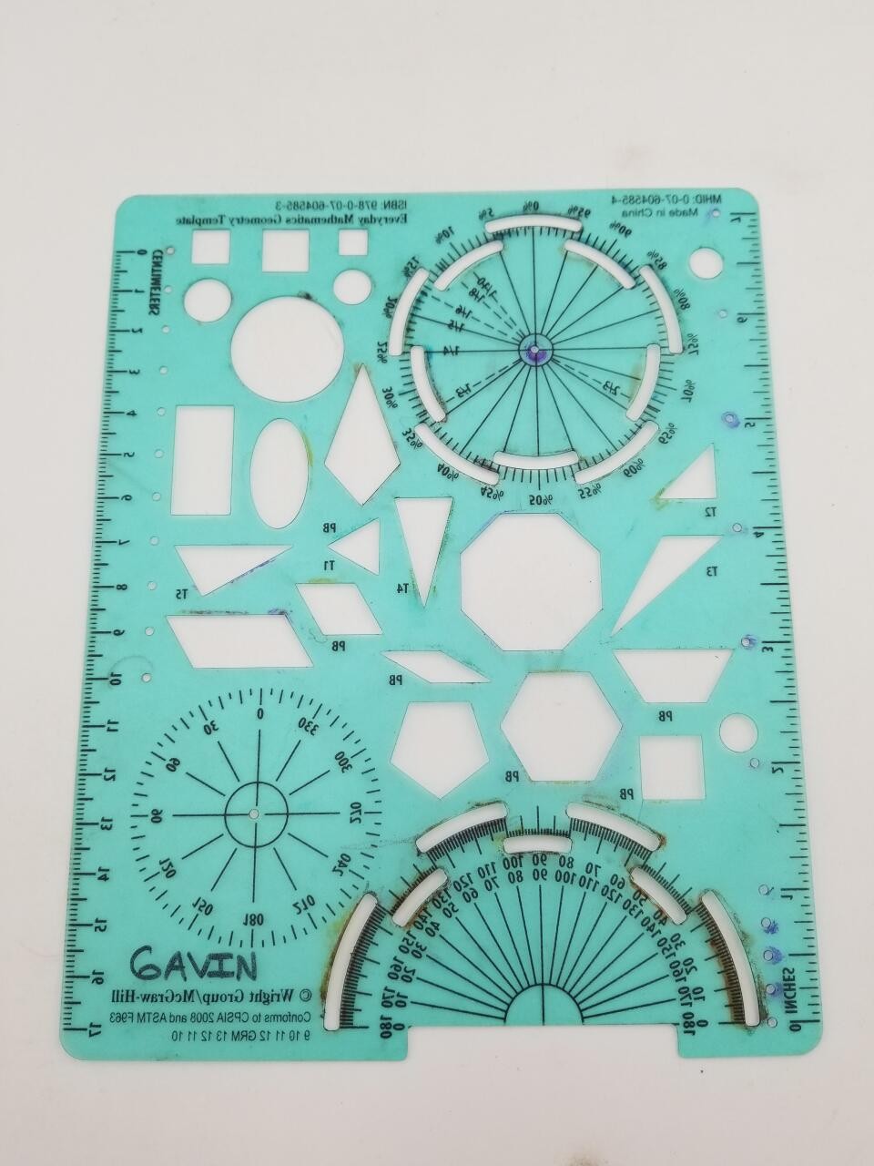 Everyday Mathematics: Geometry Template