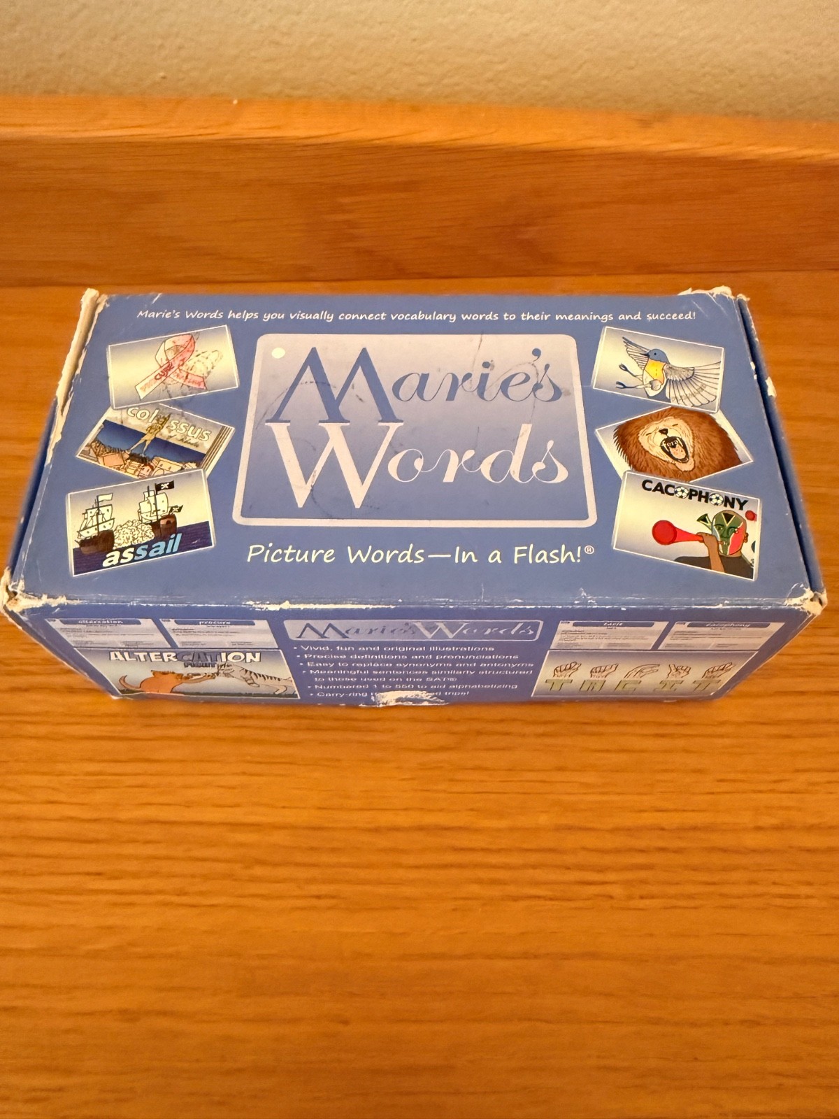 Marie’s Words Visual Vocabulary Flash Cards SAT ACT Study Test Prep Illustrated