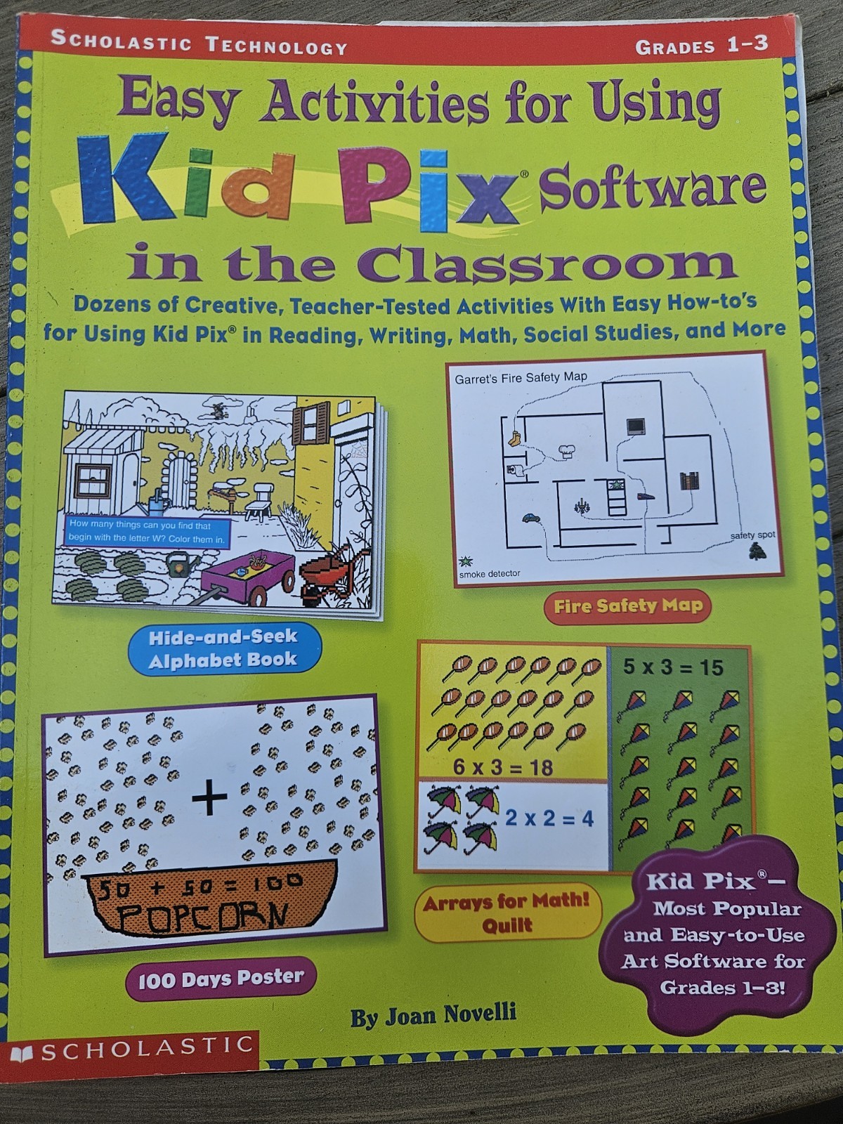 Scholastic Kid Pix & Computer Activities Workbooks Grades 1, 2, 3 Teaching
