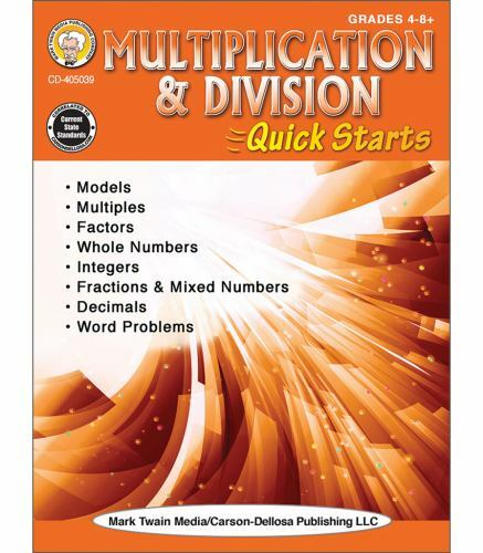 Multiplication & Division Quick Starts Workbook, Paperback by Mark Twain Medi…