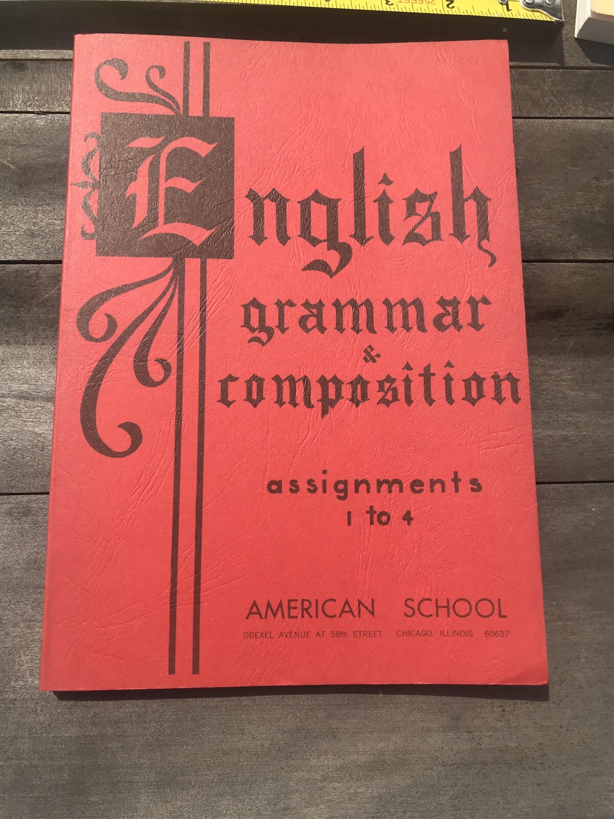English Grammar & Composition Assignments 1 To 4 1973 School Teacher Guide