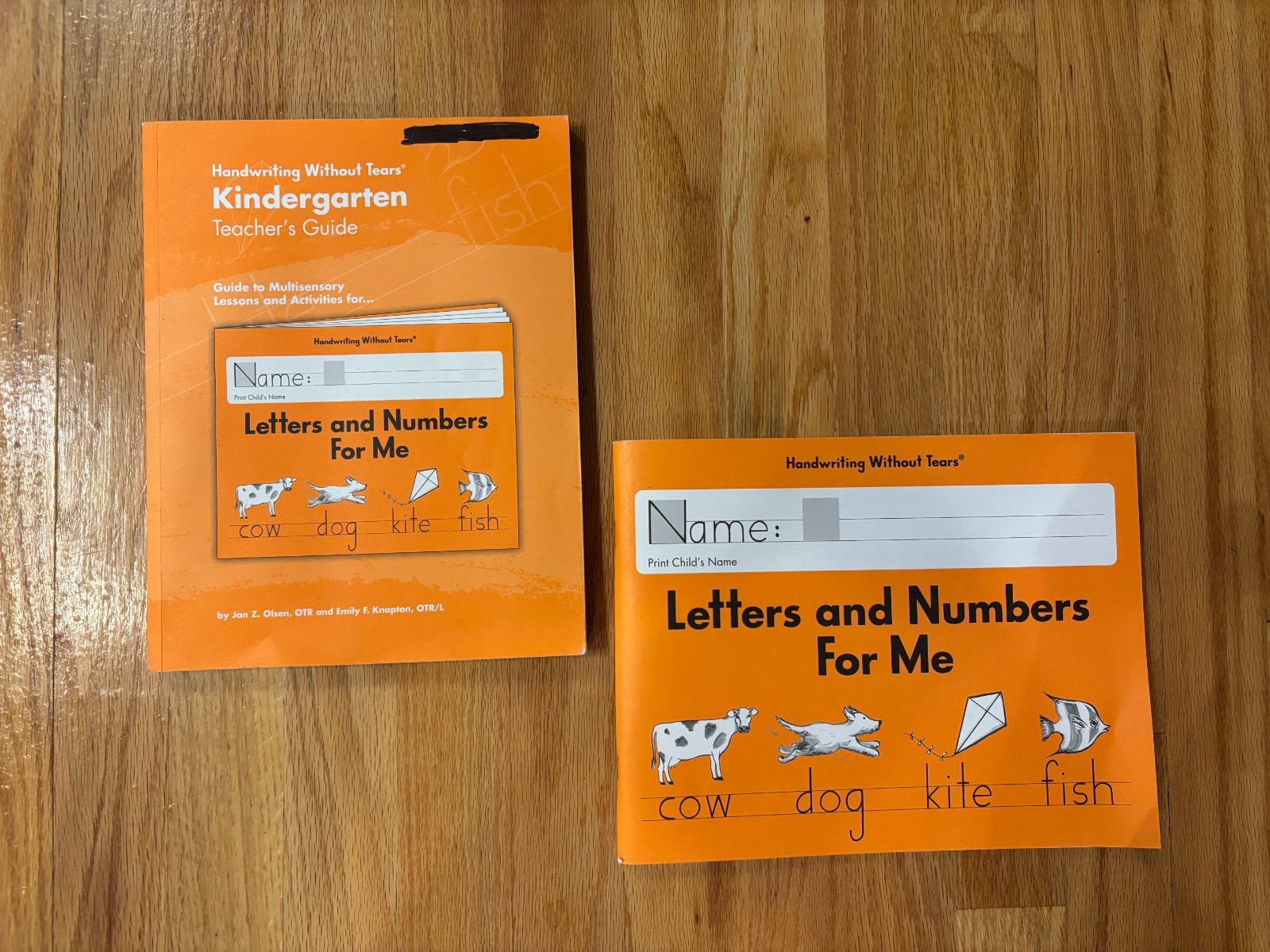 Handwriting Without Tears Kindergarten LETTERS AND NUMBERS FOR ME SET