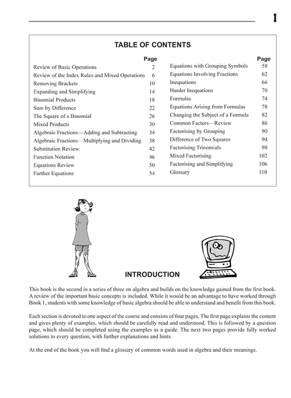 Excel Essential Skills Step – by – Step Algebra 2 Workbook Years 8 – 10
