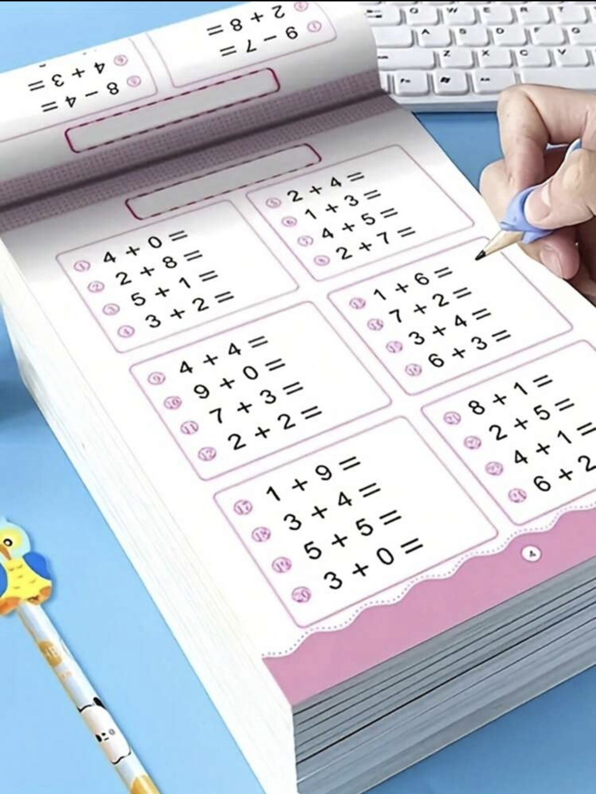 1pc Handwriting 80 Pages/book Of Children’s Addition And Subtraction