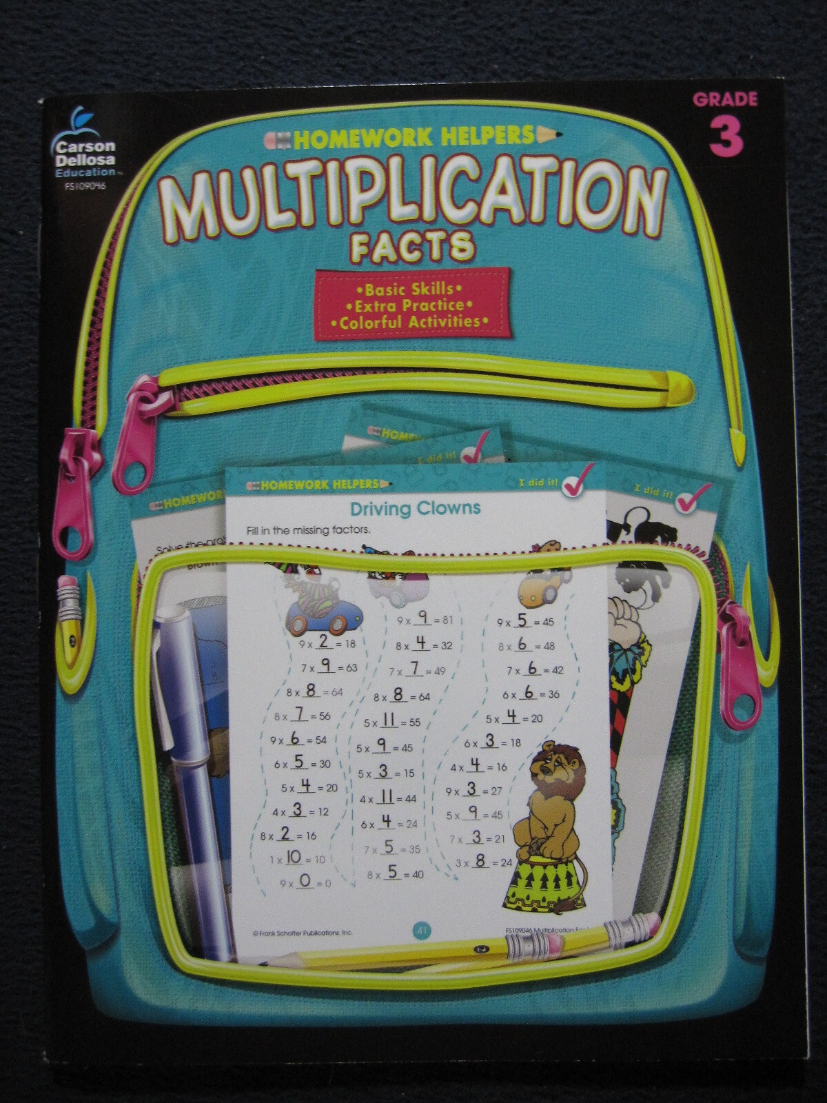 Multiplication Facts Homework Helper, Grade 3 [Paperback] School Specialty Pub..