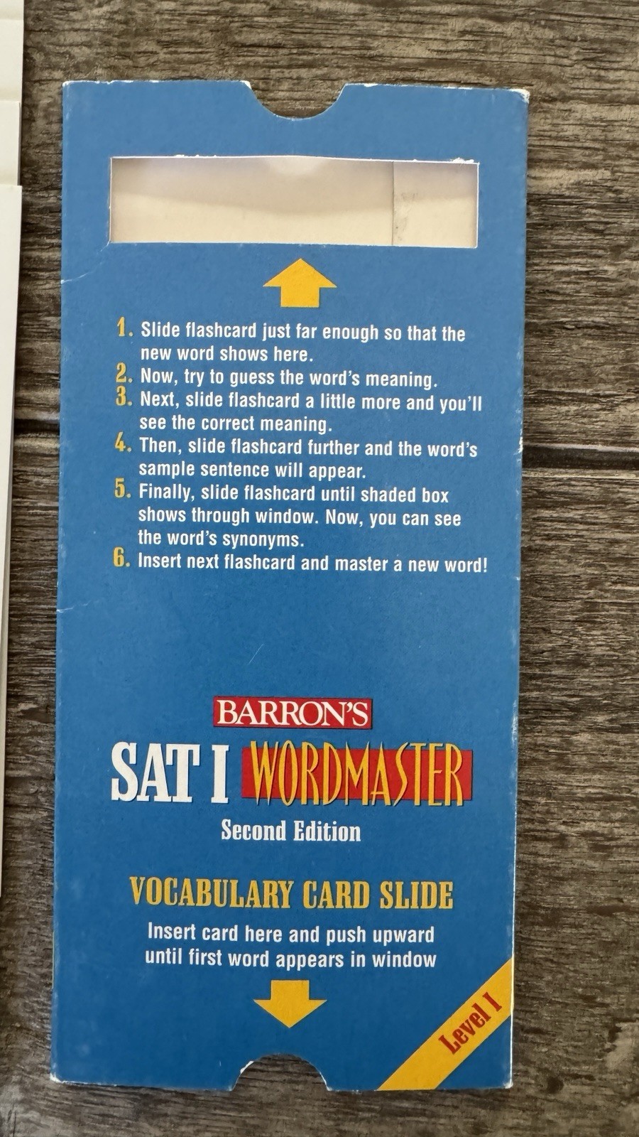Barron’s SAT I Word Master Level I Vocabulary Flashcards Set, Second Edition