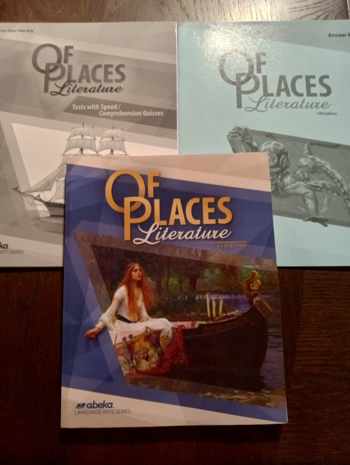 abeka 8th grade literature Of Places, teacher answer key, & teacher test / quiz