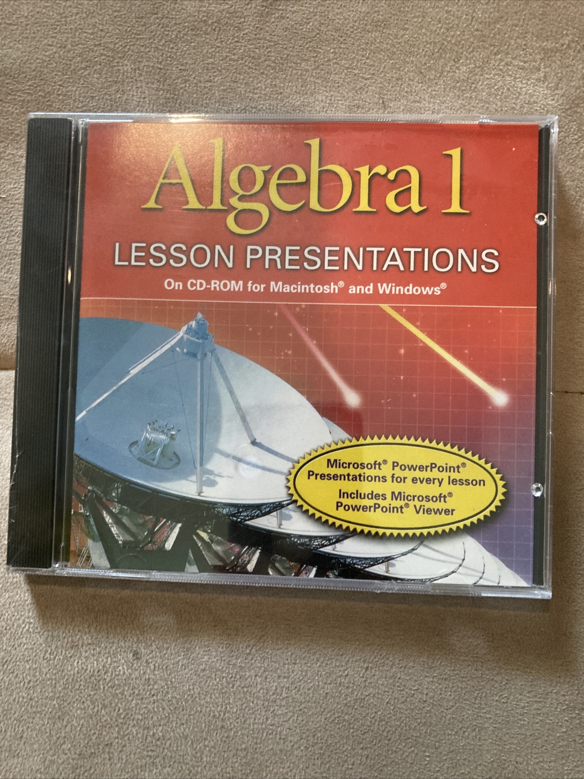 Lesson Presentations Algebra 1 CD-ROM Macintosh & Windows New Sealed