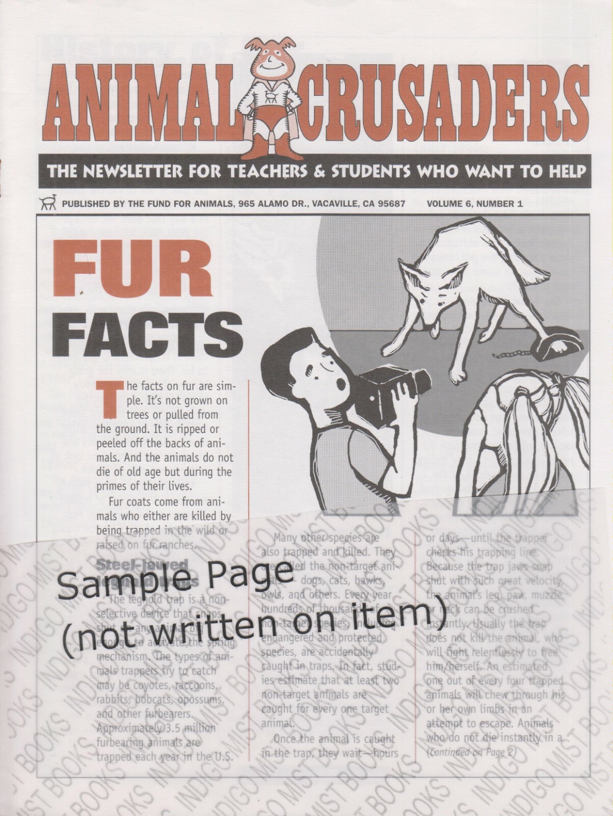 Animal Crusaders Volume 6 Numbers 1-4 Animals (Newsletters: Teachers, Childr