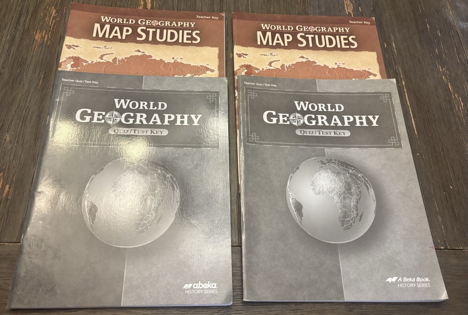 Abeka World Geography Quiz/Text Key and Map Studies Teacher Key