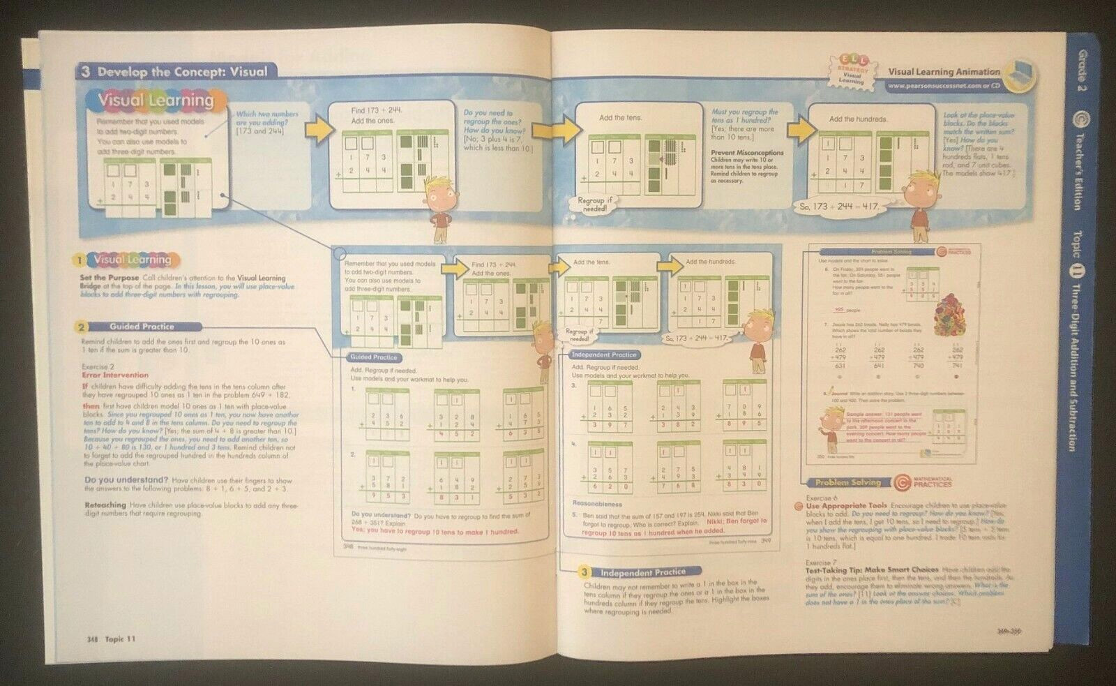 2nd Grade – Pearson enVision TEACHER’S EDITION – Entire Set Topics 1-16 (2012)