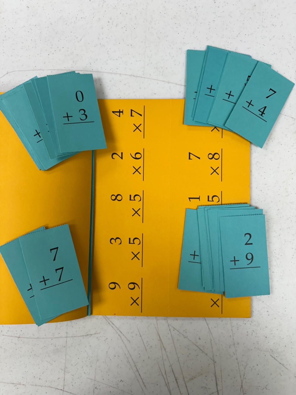 Saxon Middle Grades Basic for Math 54, 65, 76, 87 Facts + Cards 1994