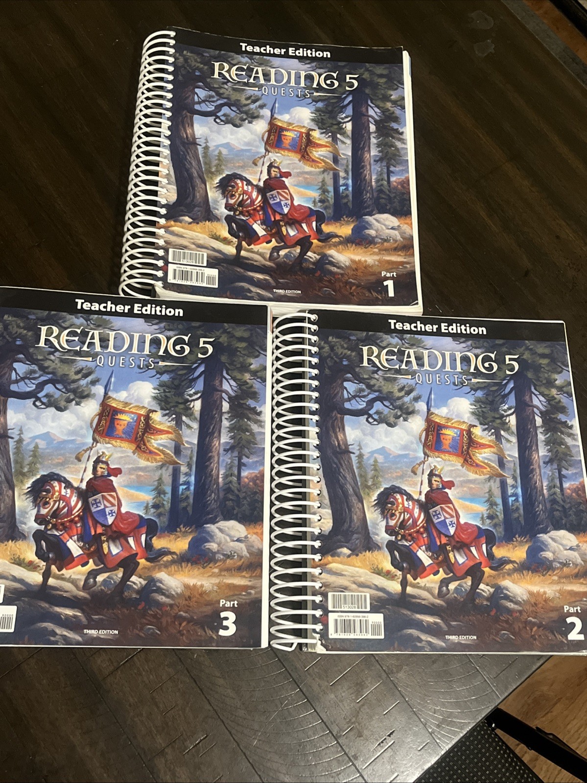 Reading 5 Quests BJU Press Teacher’s Edition PART 1 2 & 3 (3rd ed.)