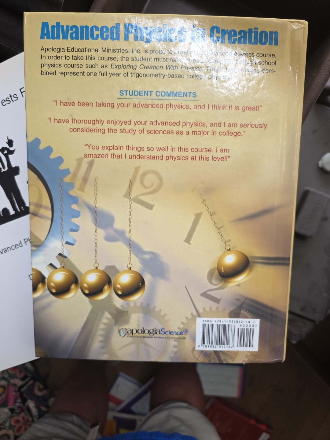 Advanced Physics in Creation – Hardcover – Wile & Solutions and Tests Book