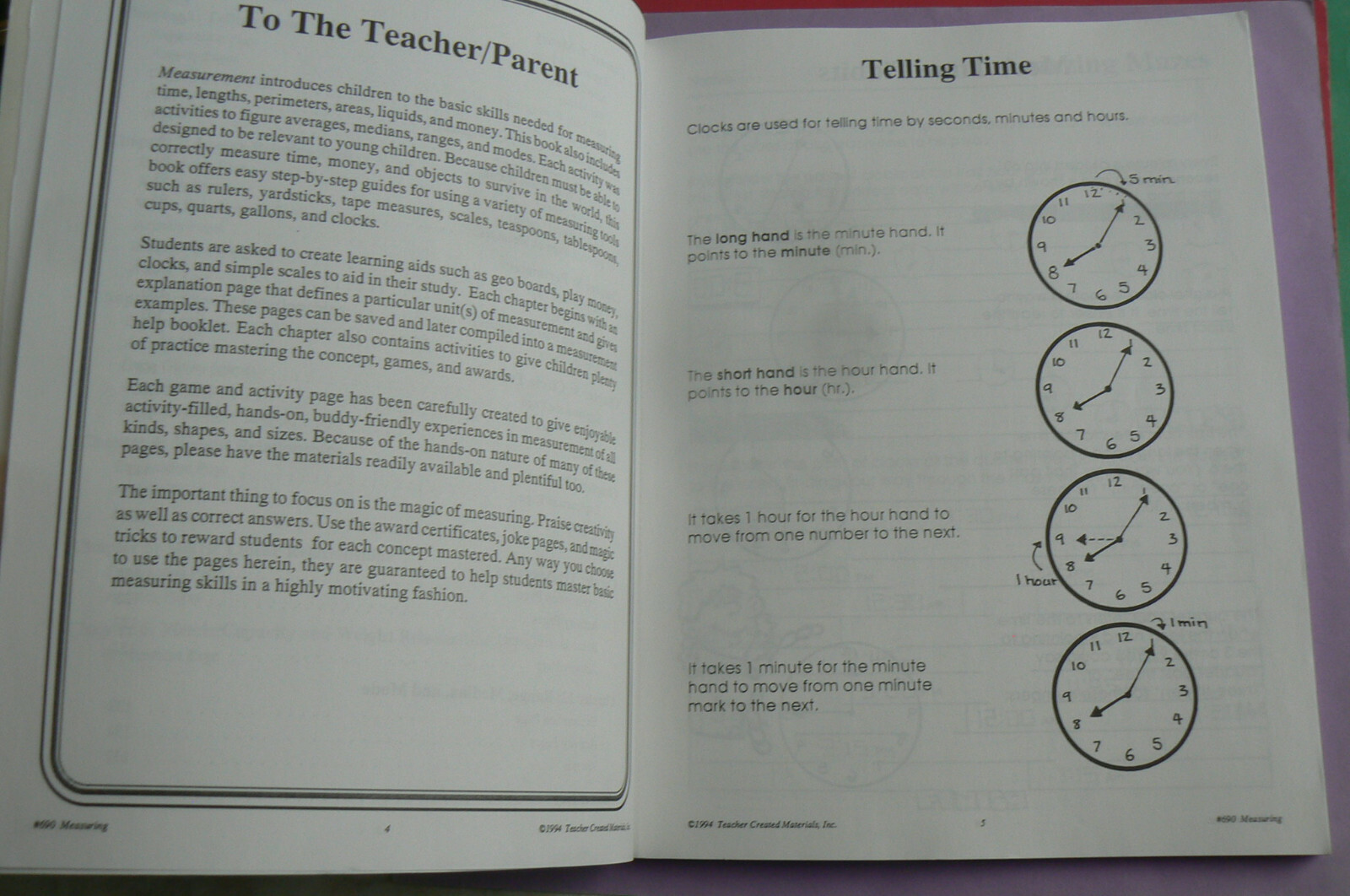 MEASURING Basic Skills Series TCM690 gr.2 3 4 LN! Teacher Resource w/Answer Key